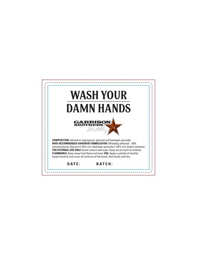 GB Hand Sanitzer Label 4.625x3.875-1.jpg WASH YOUR DAMN HANDS - GB Hand Sanitzer Label 4.625x3.875 1